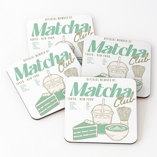 Item preview, Matcha Club Aesthetic Tea Illustration designed and sold by sazuii.