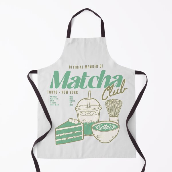 Item preview, Matcha Club Aesthetic Tea Illustration designed and sold by sazuii.