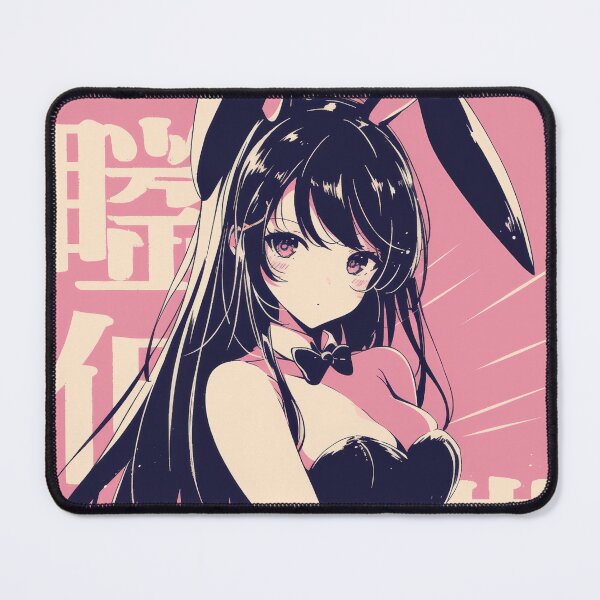 Item preview, Kawaii Mai Bunny Girl Senpai Pink designed and sold by AnimeArsenalPrints.