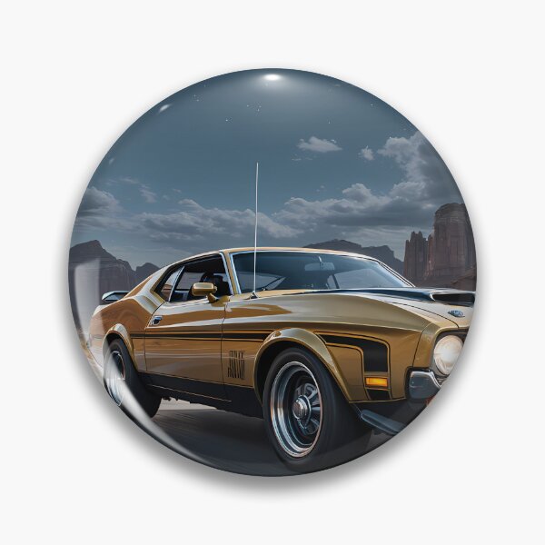 Item preview, 1970s Muscle Chase – Golden Coupe Fleeing Through the Night designed and sold by Crazy Ronald.