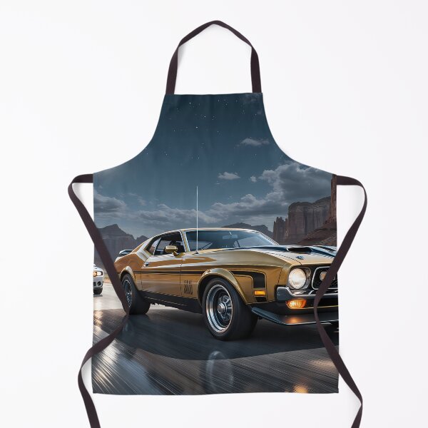 Item preview, 1970s Muscle Chase – Golden Coupe Fleeing Through the Night designed and sold by Crazy Ronald.