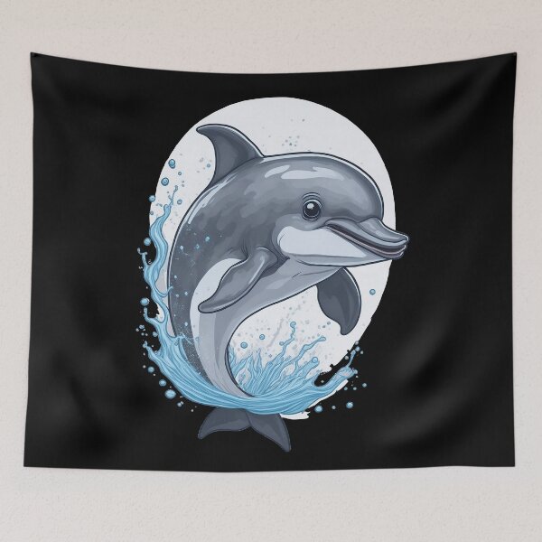 Item preview, Peaceful Dolphin Flow designed and sold by RockitBaby.
