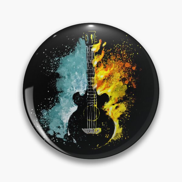 Item preview, Abstract Guitar Fire and Water Fusion Art designed and sold by Mido tee art shop.