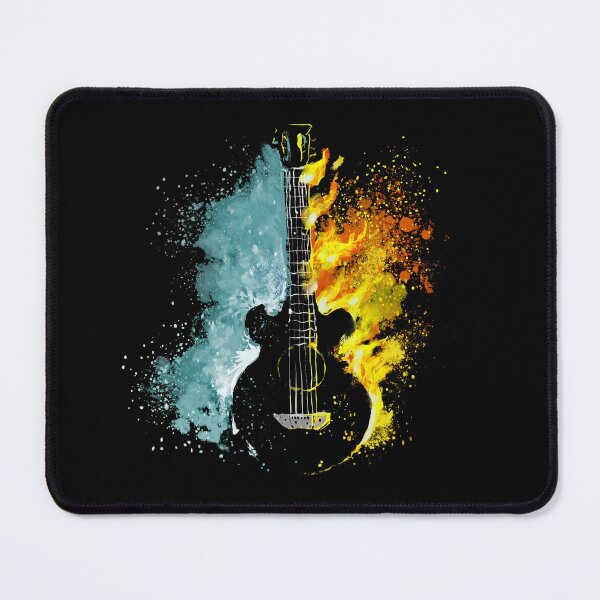 Item preview, Abstract Guitar Fire and Water Fusion Art designed and sold by Mido tee art shop.