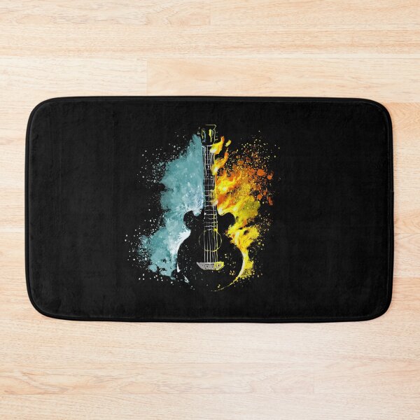 Item preview, Abstract Guitar Fire and Water Fusion Art designed and sold by Mido tee art shop.