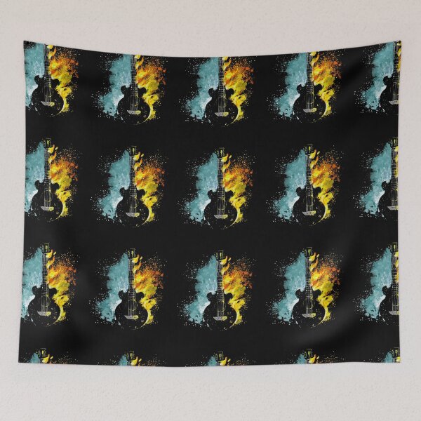 Item preview, Abstract Guitar Fire and Water Fusion Art designed and sold by Mido tee art shop.