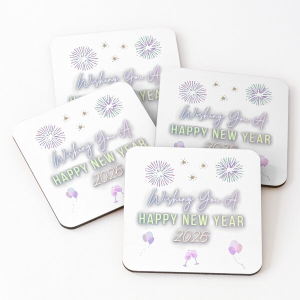 Item preview, Happy New Year 2026 Neon Greeting Card Design designed and sold by MCV-Designs.