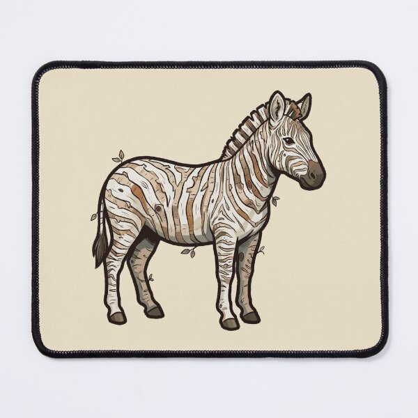 Item preview, Birch Tree Zebra with Bark Texture, Surreal Nature Animal Design designed and sold by Magnificent Lizard.