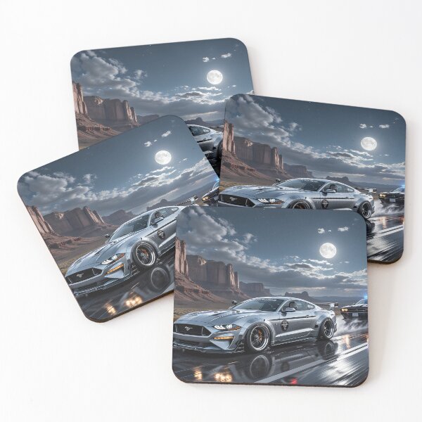 Item preview, Modern Muscle Chase – Silver Performance Coupe vs Police Interceptor designed and sold by Crazy Ronald.