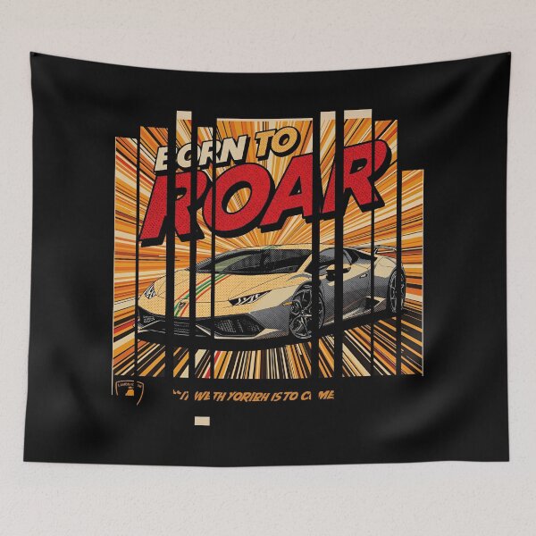 Item preview, Lamborghin Huracá EVO, 60s comic energy Born to Roar 3 designed and sold by Neon G.