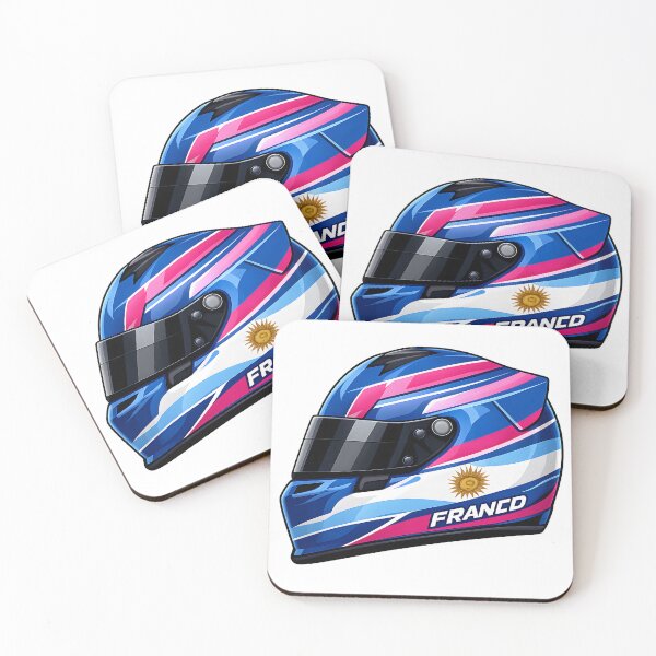 Item preview, Franco – Argentina F1 Racing Helmet designed and sold by KawaiiOrbit.