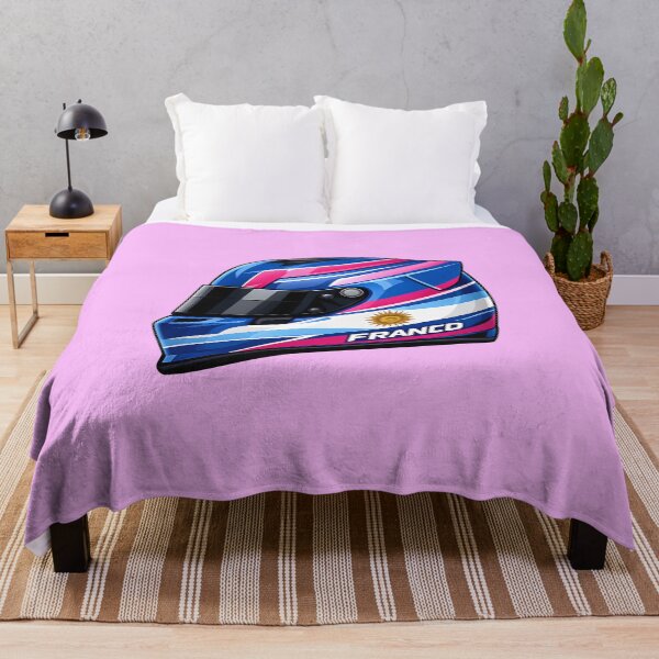 Aperçu de l'œuvre Casque de course Franco – Argentine F1 créée et vendue par KawaiiOrbit.