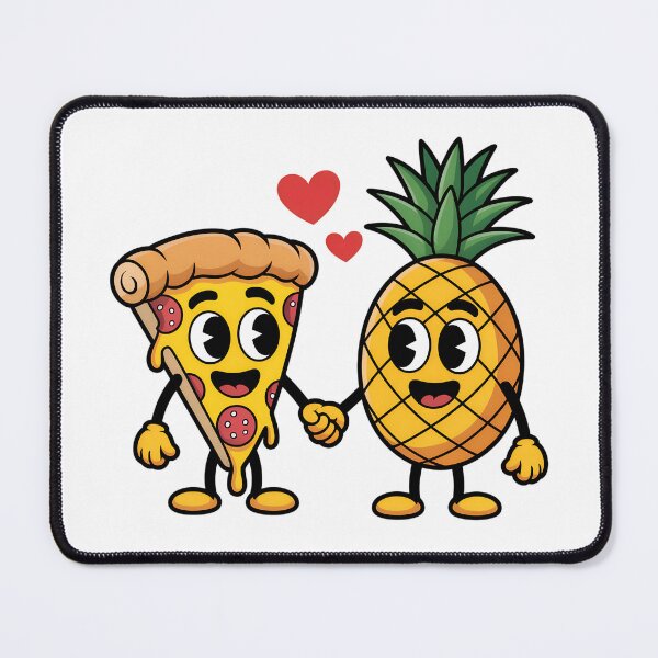 Item preview, Pineapple Pizza Love Funny Cartoon | Cute Food Meme Design designed and sold by VividOrganica.