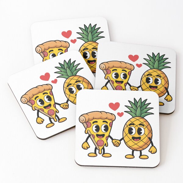 Item preview, Pineapple Pizza Love Funny Cartoon | Cute Food Meme Design designed and sold by VividOrganica.