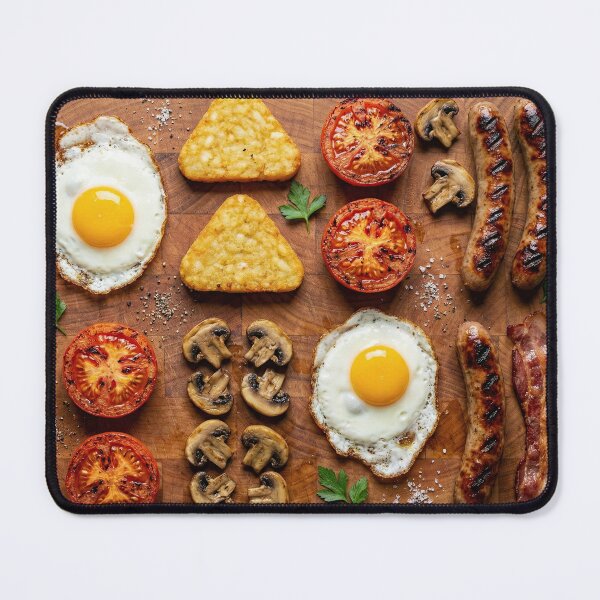 Item preview, Full English Breakfast Knolling on Wooden Board designed and sold by SavinMercantile.