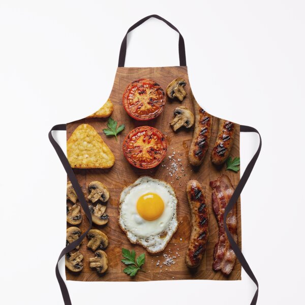 Item preview, Full English Breakfast Knolling on Wooden Board designed and sold by SavinMercantile.