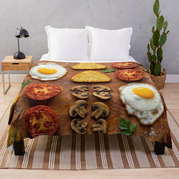 Item preview, Full English Breakfast Knolling on Wooden Board designed and sold by SavinMercantile.