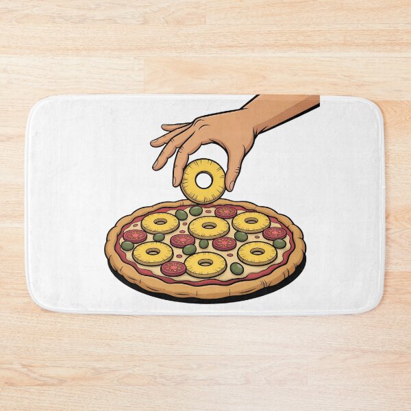 Item preview, Pineapple on Pizza Funny Cartoon | Hawaiian Pizza Debate Design designed and sold by VividOrganica.