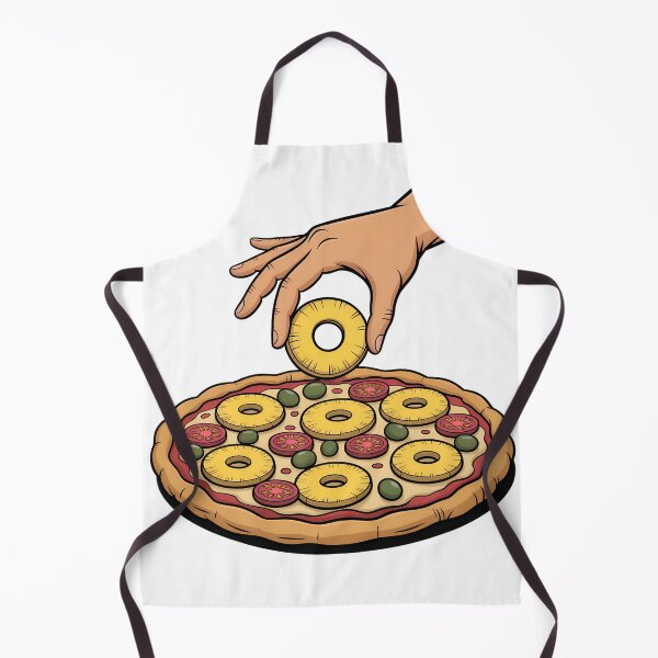 Item preview, Pineapple on Pizza Funny Cartoon | Hawaiian Pizza Debate Design designed and sold by VividOrganica.