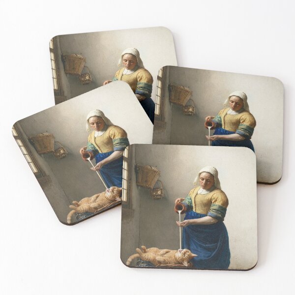 Item preview, Milkmaid Cat Milk Gulp Scene designed and sold by cossorée.
