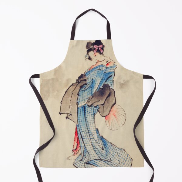 Item preview, Coquette Japanese Beauty - Ukiyo-e Art Parody with Pink Bow designed and sold by Open Canvas.