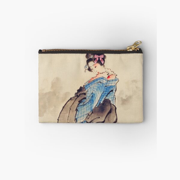 Item preview, Coquette Japanese Beauty - Ukiyo-e Art Parody with Pink Bow designed and sold by Open Canvas.