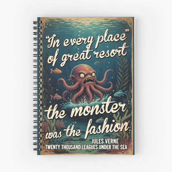 Item preview, Vintage Books Appreciation 002 - 20 000 Leagues Under The Sea - Reimagined with AI help designed and sold by Beachy.