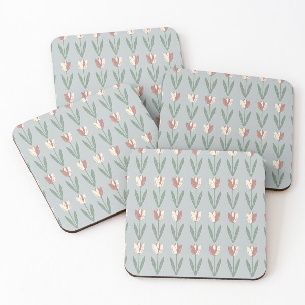 Item preview, Soft Tulip Field – Calm Botanical Seamless Pattern designed and sold by HolmeProud.