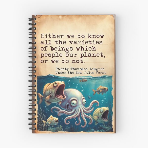 Item preview, Vintage Books Appreciation 004 - 20 000 Leagues Under The Sea - Reimagined with AI help designed and sold by Beachy.
