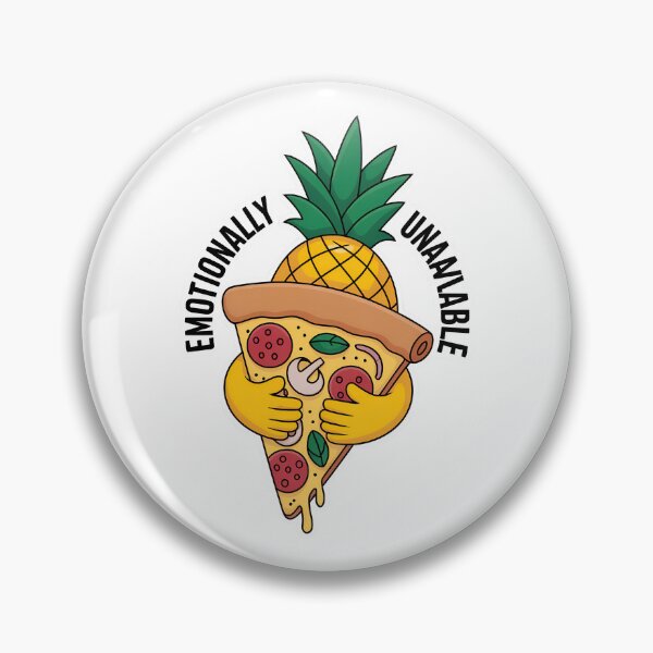 Item preview, Emotionally Unavailable Pineapple Pizza Funny | Food Meme Cartoon designed and sold by VividOrganica.