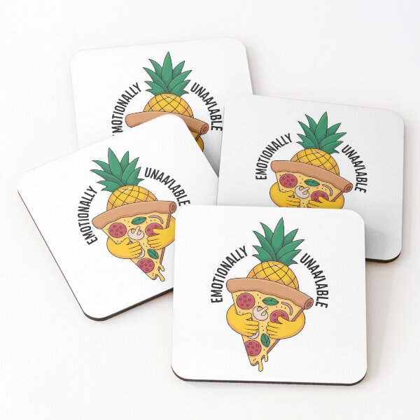 Item preview, Emotionally Unavailable Pineapple Pizza Funny | Food Meme Cartoon designed and sold by VividOrganica.