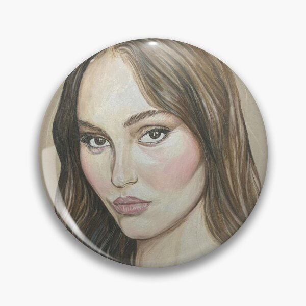Item preview, Lily-Rose Depp portrait drawing designed and sold by ChloeMichel.