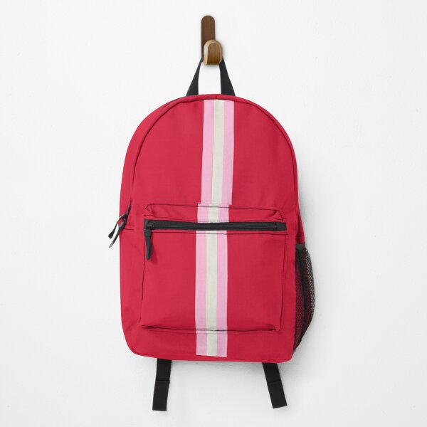 Item preview, RED, COTTON CANDY PINK & CREAM Central Vertical 3 STRIPES designed and sold by RachelMacht.