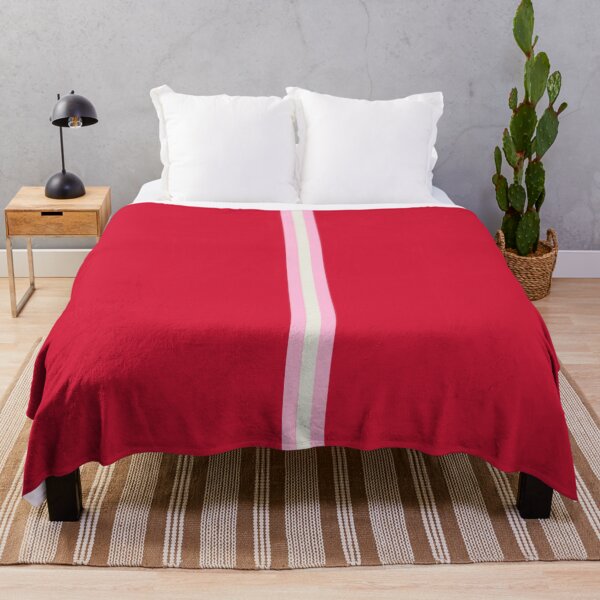 Item preview, RED, COTTON CANDY PINK & CREAM Central Vertical 3 STRIPES designed and sold by RachelMacht.
