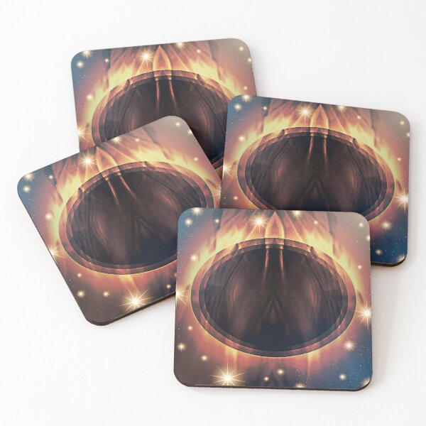 Item preview, Stargate Matrix – Cosmic Portal Abstract Artwork with Mystical Fire and Celestial Energy designed and sold by Electric Mystic Art Merch.