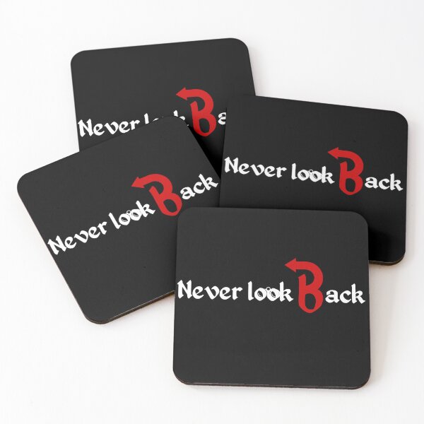 Item preview, Never Look Back Motivational Typography Design designed and sold by RokaWorld.