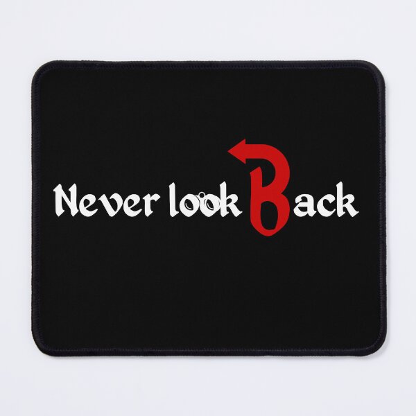Item preview, Never Look Back Motivational Typography Design designed and sold by RokaWorld.