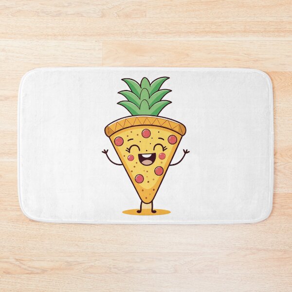 Item preview, Cute Pineapple Pizza Slice Cartoon | Kawaii Tropical Food Mascot designed and sold by VividOrganica.