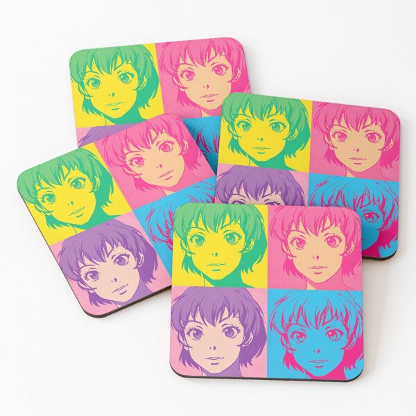 Item preview, Warhol Pop Art Anime Faces Grid T-Shirt - Neon Manga Tee designed and sold by pinkuthink.