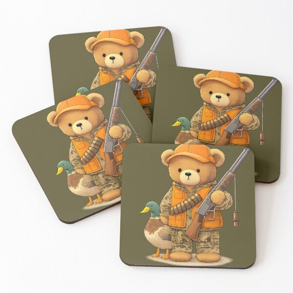 Item preview, Duck Hunt Buddy — Teddy Bear Hunter Illustration designed and sold by BB Design Garage.