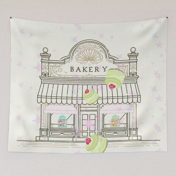 Item preview, Magical Bakery Illustration – Dreamy Cake Shop with Floating Desserts designed and sold by Sugar Wisdom .