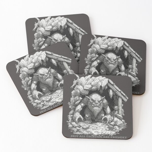 Item preview, Not All Legends Are Friendly – Dark Fantasy Mythology Creature Art designed and sold by Mythic Tide.