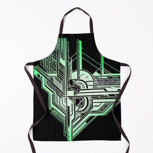Item preview, Art Déco Elegance WhtGrn designed and sold by UrbanPrts.