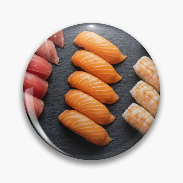 Item preview, Elegant Sushi Knolling on Black Slate designed and sold by SavinMercantile.
