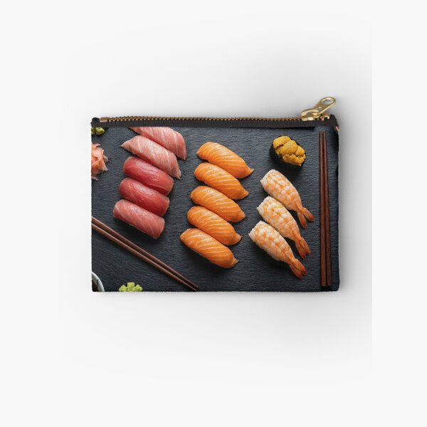 Item preview, Elegant Sushi Knolling on Black Slate designed and sold by SavinMercantile.