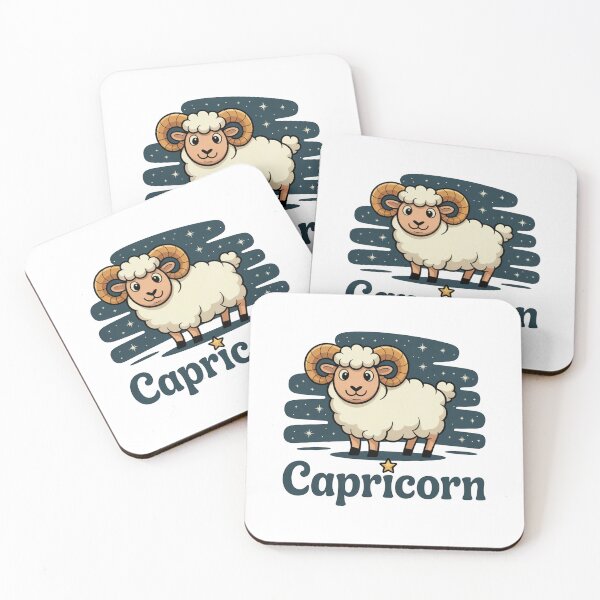 Item preview, Capricorn Zodiac Cute Ram Illustration designed and sold by MonkiFlipp.