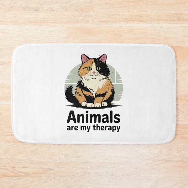 Item preview, Animals Are My Therapy Cute Cat designed and sold by MonkiFlipp.