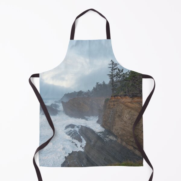Item preview, Rocky bluffs and crashing waves on Oregon Coast designed and sold by lisavonbiela.