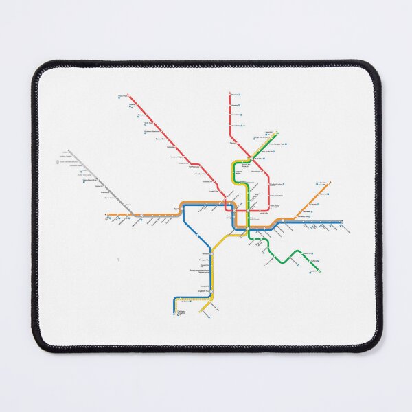 Item preview, Washington, DC Metro Map designed and sold by Lyle M Designs.