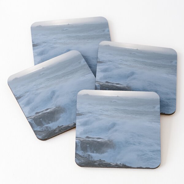 Item preview, Crashing waves and sun highlighting the horizon designed and sold by lisavonbiela.